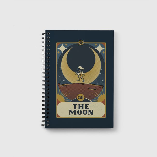 Astronaut Tarot Moon - Notebook