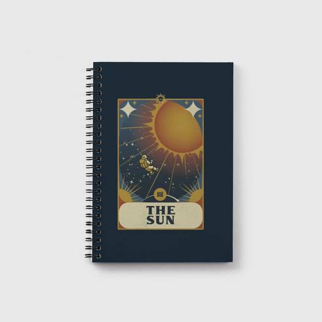 Astronaut Tarot Sun - Notebook