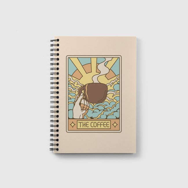 The Coffee Tarot Card - Notebook