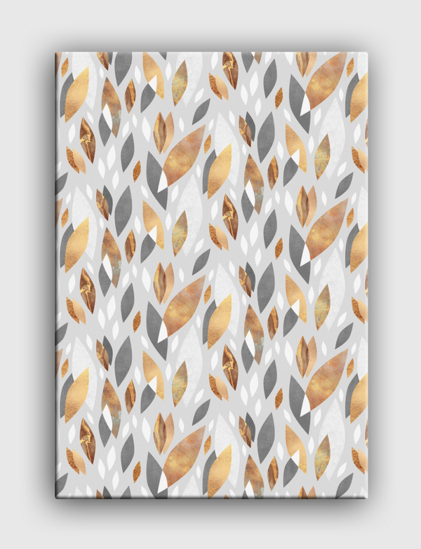Falling Gold Leaves Canvas