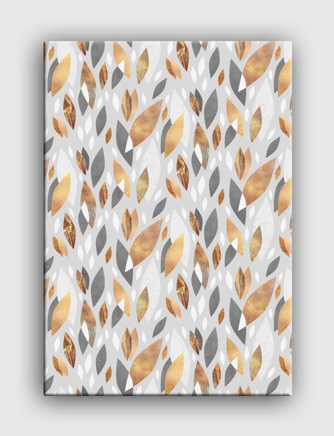 Falling Gold Leaves - Canvas