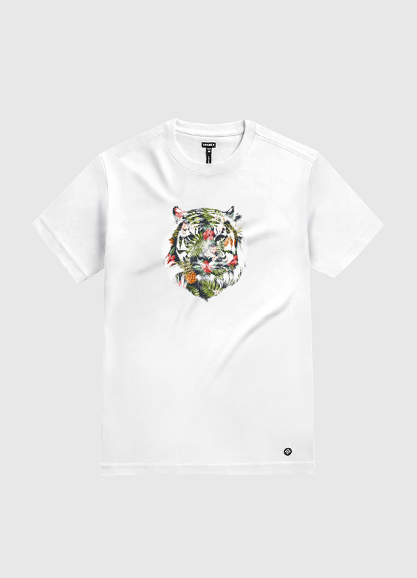 Tropical tiger White Gold T-Shirt