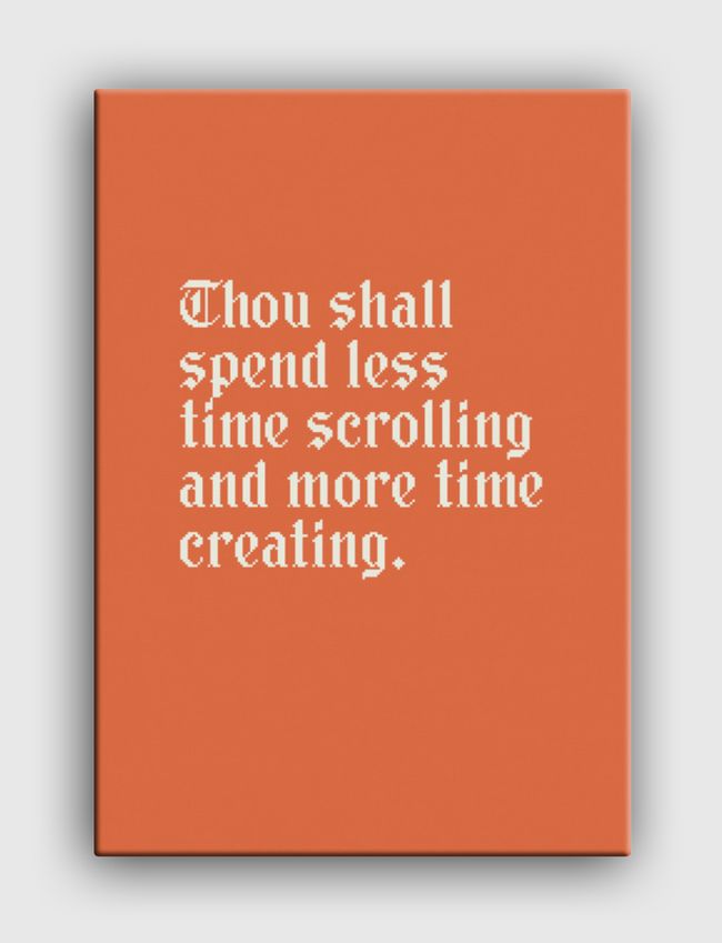 Thou Shall Spend Less - Canvas