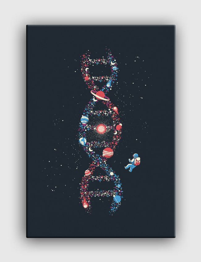 DNA Astronaut Galaxy - Canvas