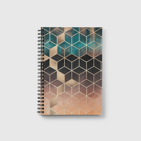 Ombre Dream Cubes Notebook