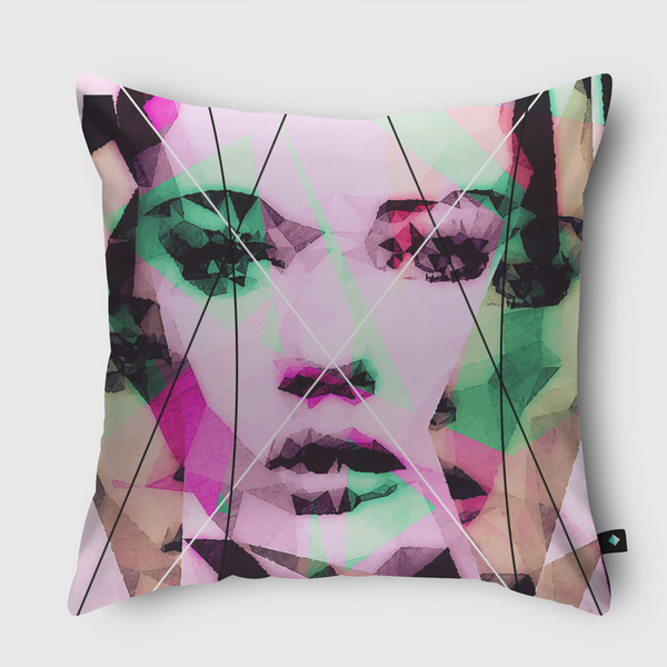 Neutral Line Throw Pillow