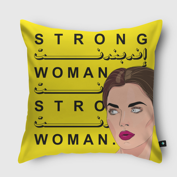 Strong Independent Woman Throw Pillow