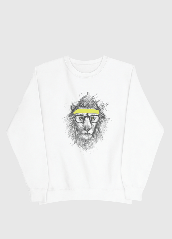 Hipster lion Men Sweatshirt