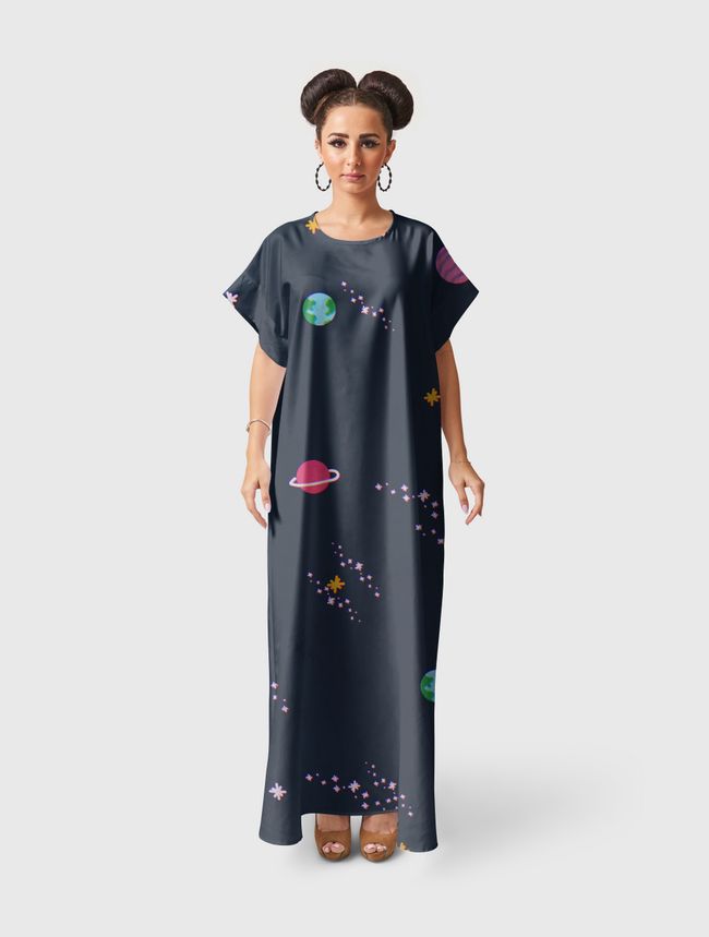 Lost in Space Pattern - Short Sleeve Dress
