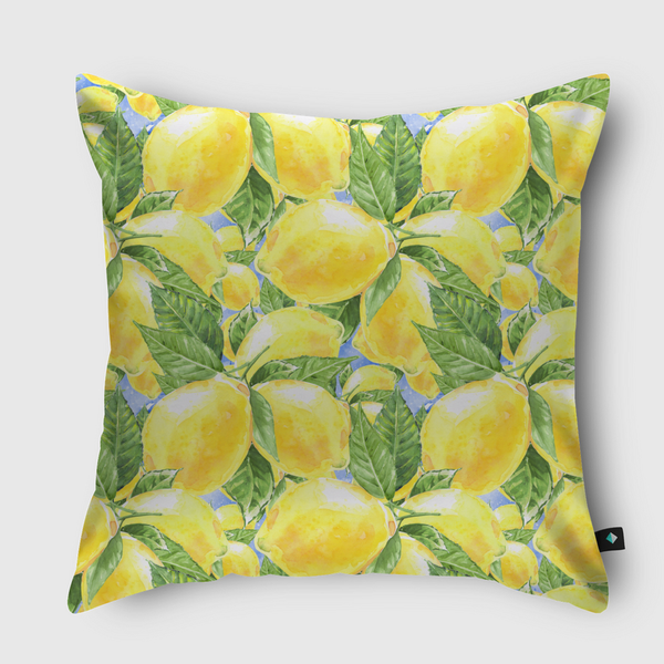 Boho Lemon Throw Pillow