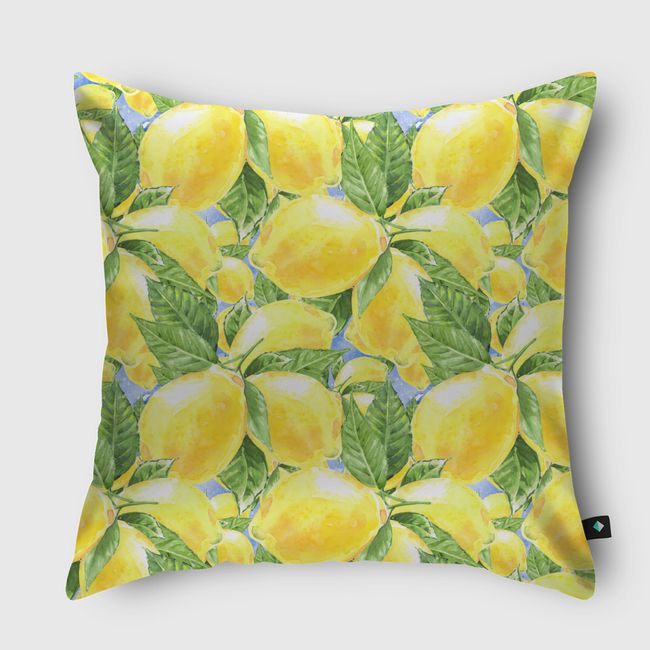 Boho Lemon - Throw Pillow