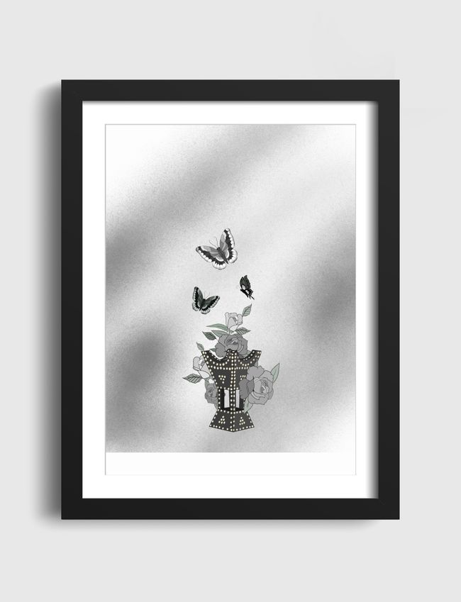 Flowers and butterflies  - Artframe