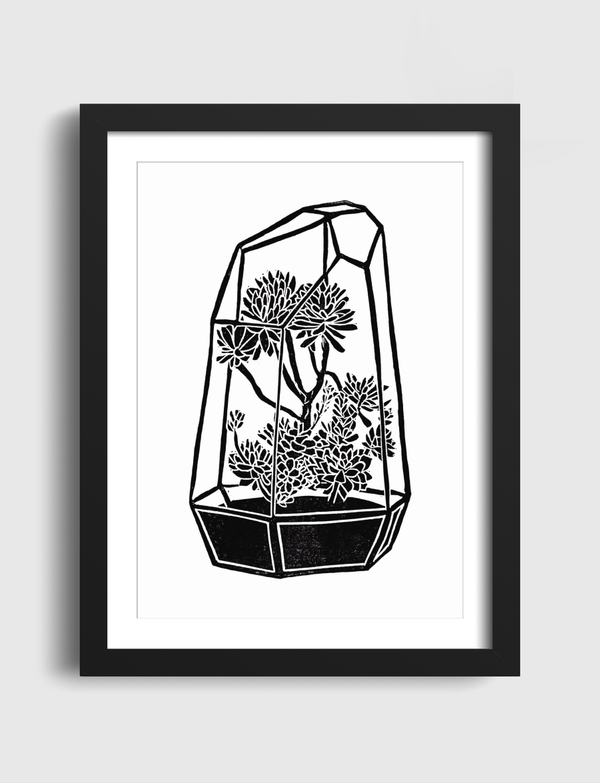 Terrarium Blockprint Artframe