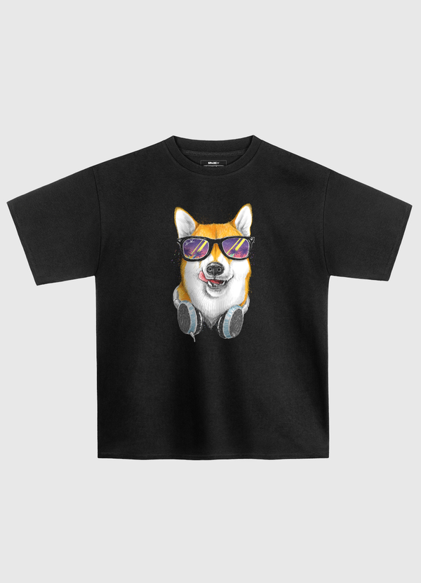 Shiba Inu in Paradise Oversized T-Shirt