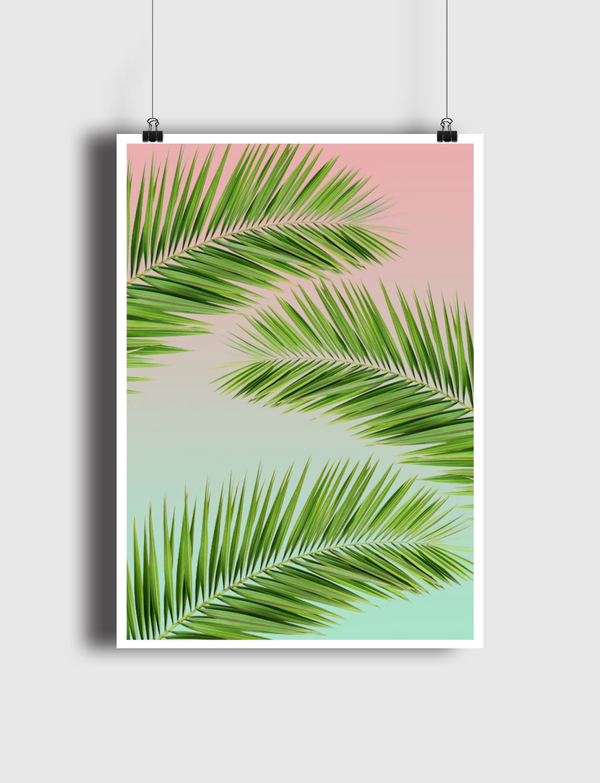 palm leaves Poster