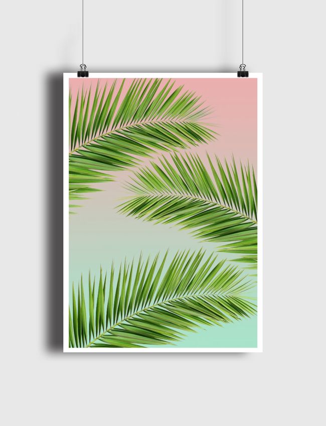 palm leaves - Poster