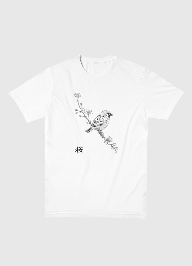 Sparrow Kanji - Men Basic T-Shirt