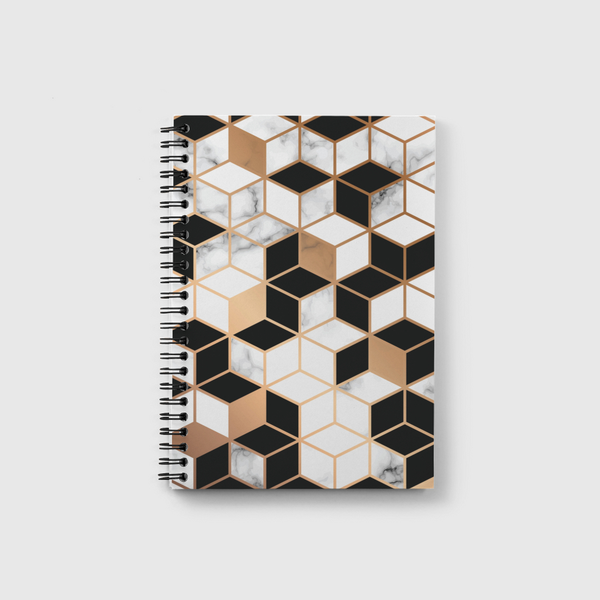 Marble and cube pattern Notebook