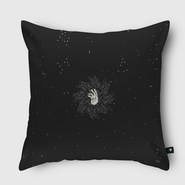 عين الحسود و الفضاء II Throw Pillow