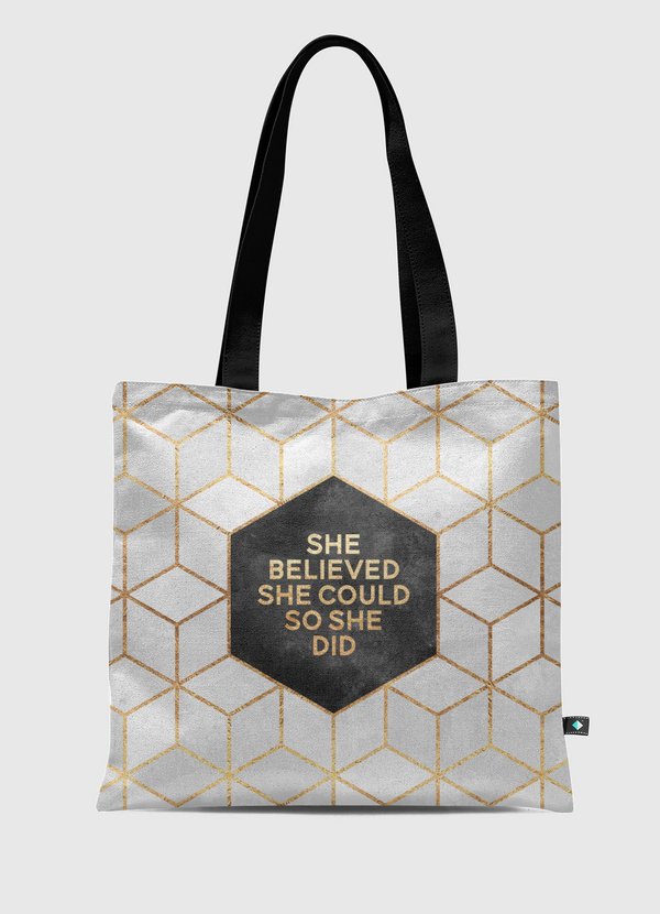 She Believed She Could So She Did Tote Bag