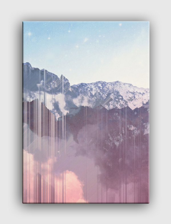 Mountain glitches Canvas