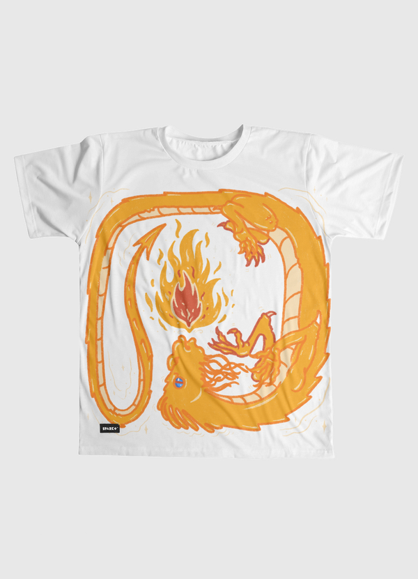 Dragon Flame Men Graphic T-Shirt