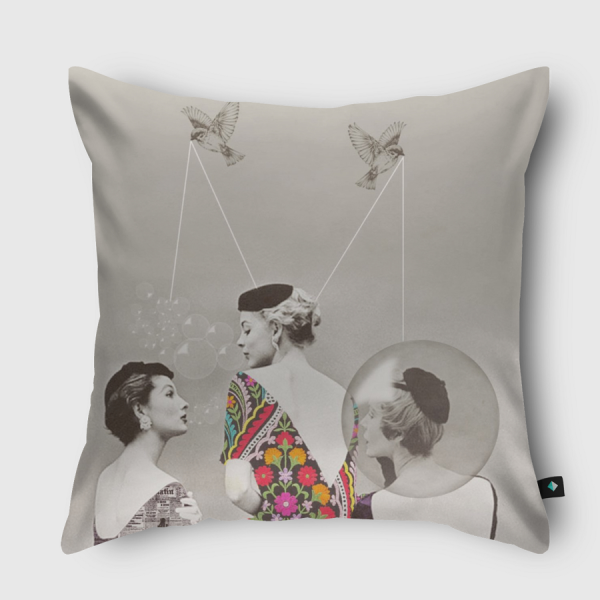 3women Throw Pillow