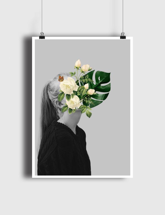 half person half flower - Poster