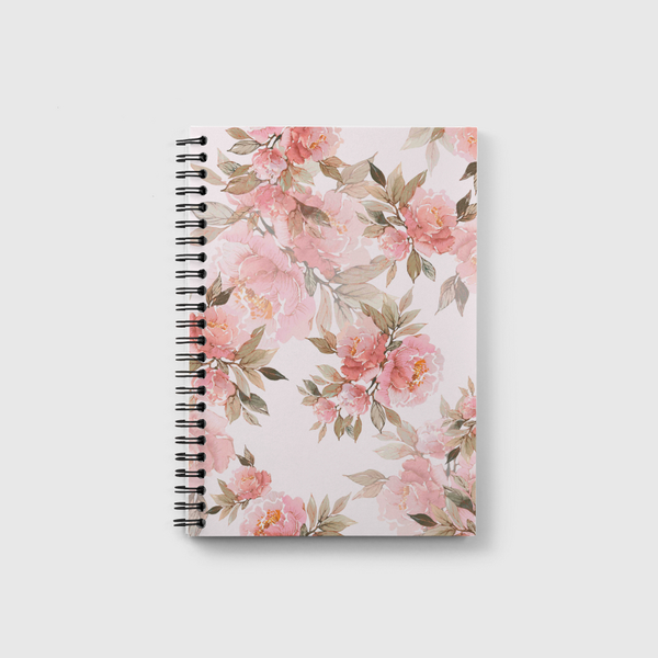 Blooming peonies Notebook