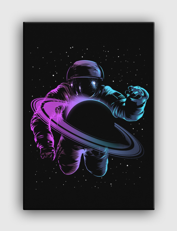 Astronauta saturno Canvas