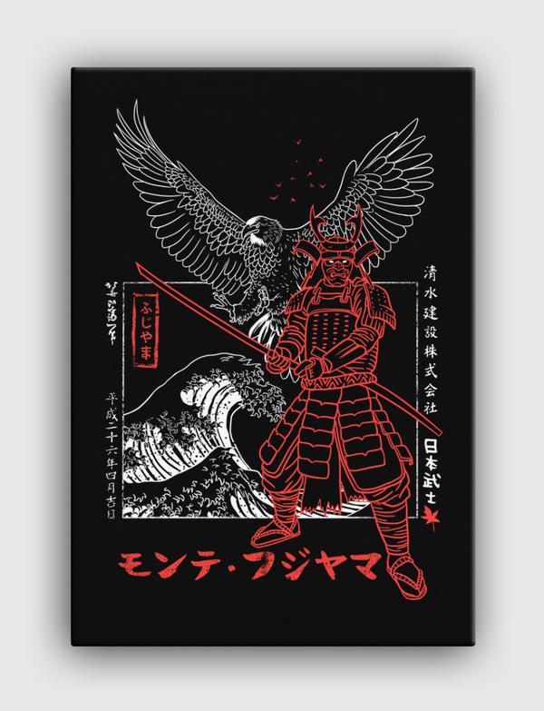 Samurai Eagle Attack Canvas