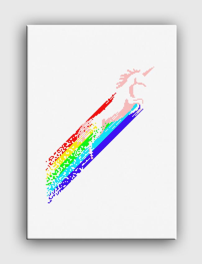 Pixel unicorn - Canvas