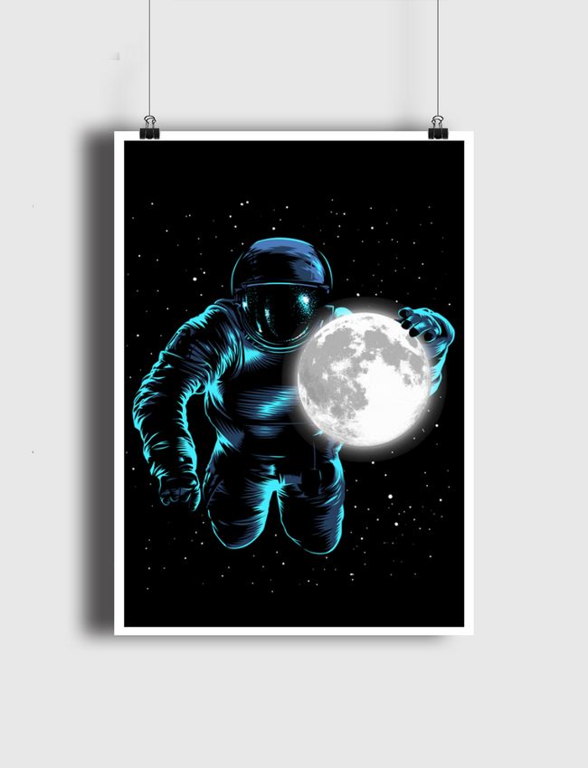 Astronaut Moon - Poster