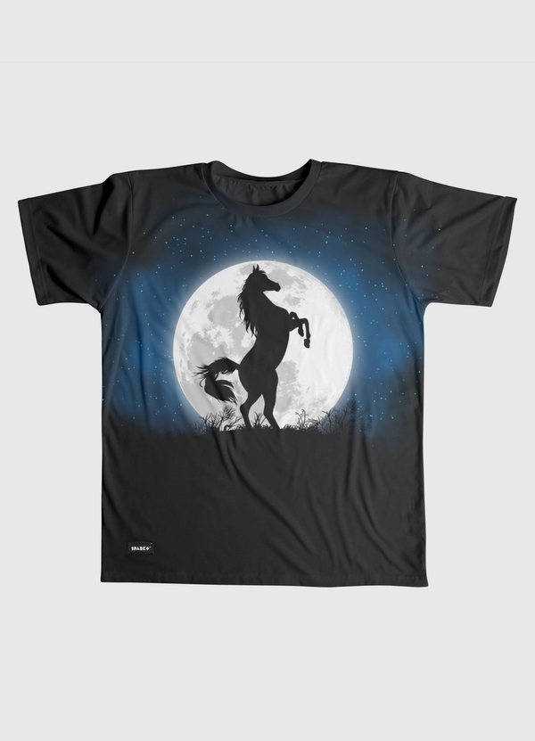 Moon Horse  Men Graphic T-Shirt
