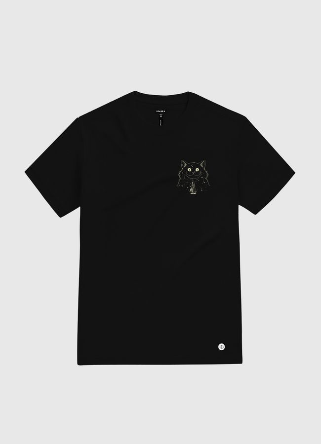 Alice Star Night Cat - White Gold T-Shirt