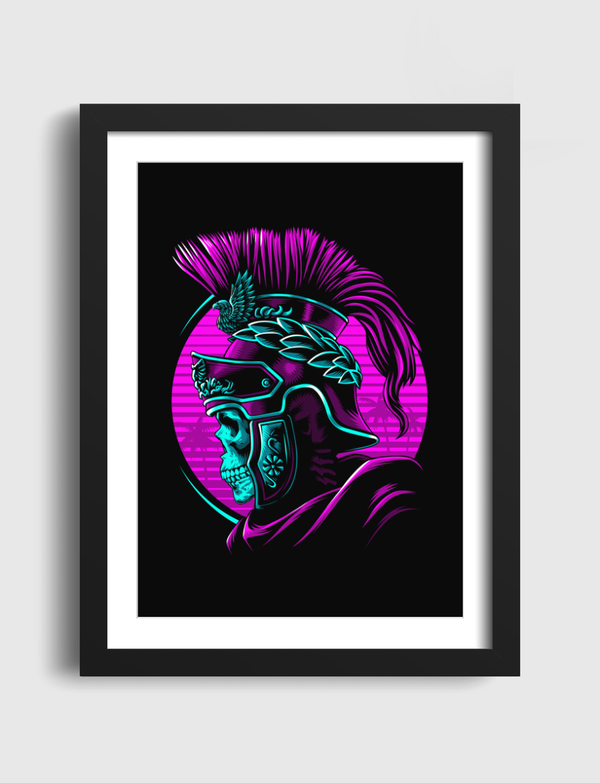 Retro Roman skull Artframe