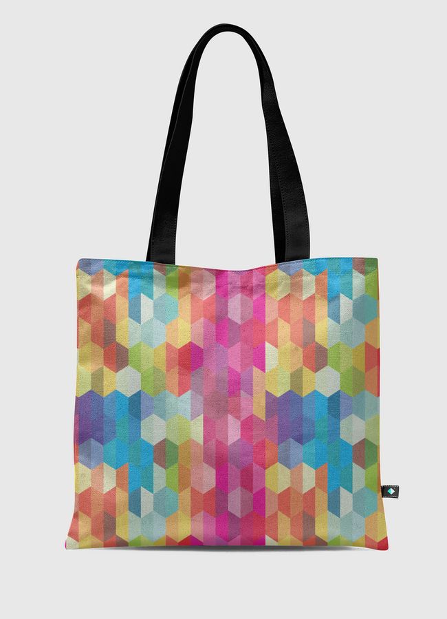 Rainbow Geodes Pattern - Tote Bag