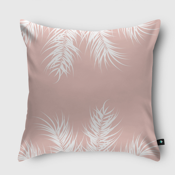 Tropical design pink Throw Pillow