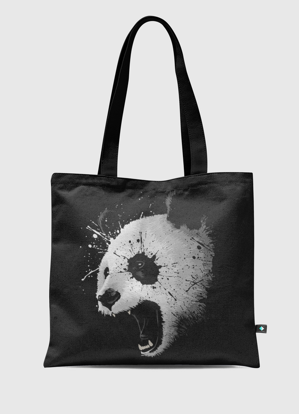 Splatter Panda Tote Bag