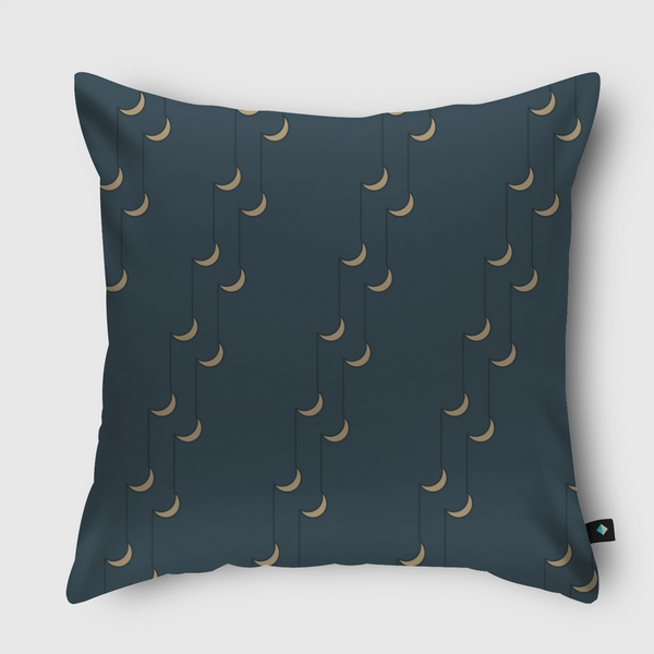 moon pattern Throw Pillow