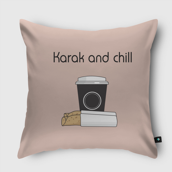 karak and chill Throw Pillow