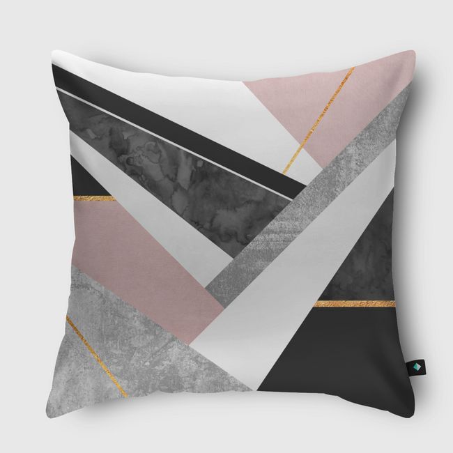 Lines and Layers 1 - Throw Pillow