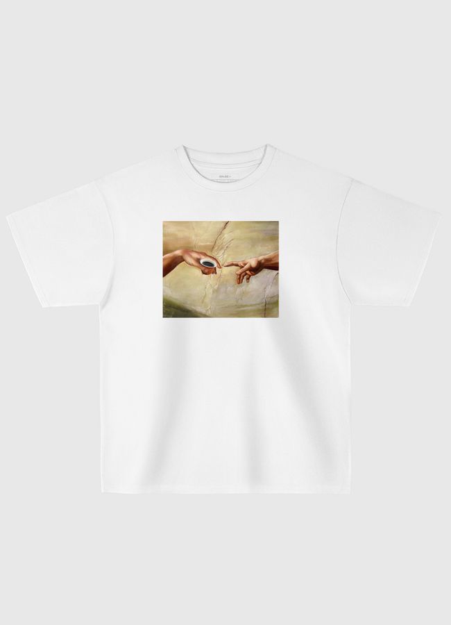 adams creation قهوة - Oversized T-Shirt