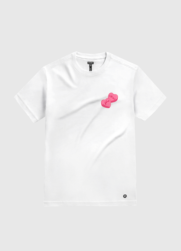 جفاف عاطفي - Candy Hearts White Gold T-Shirt