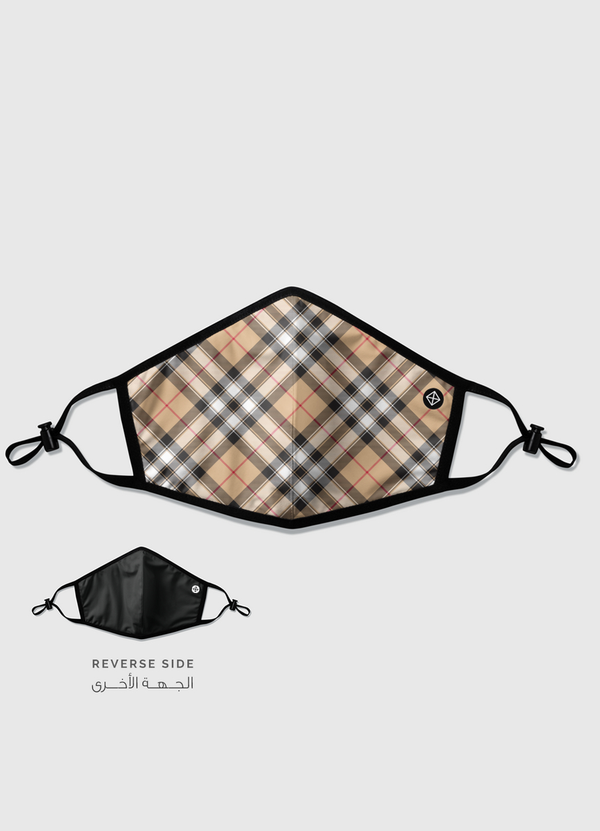 Rich Checked Clothes Reversible Mask