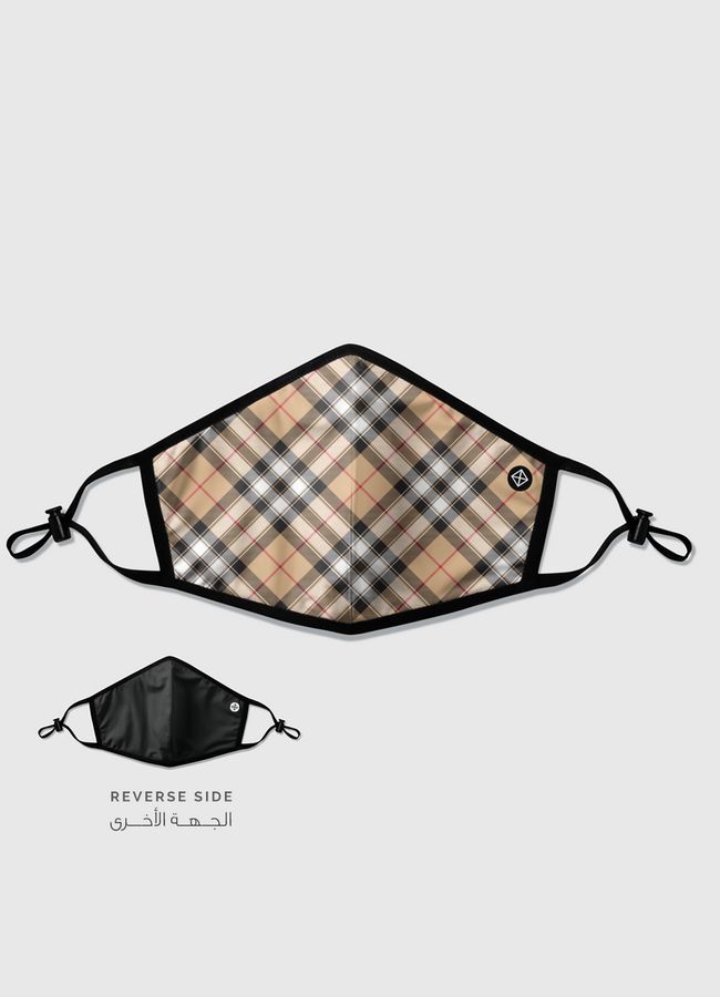 Rich Checked Clothes - Reversible Mask