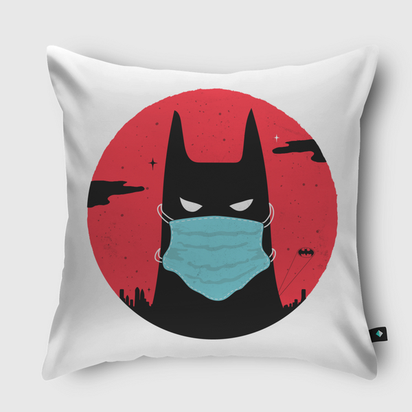 Masked Hero Throw Pillow