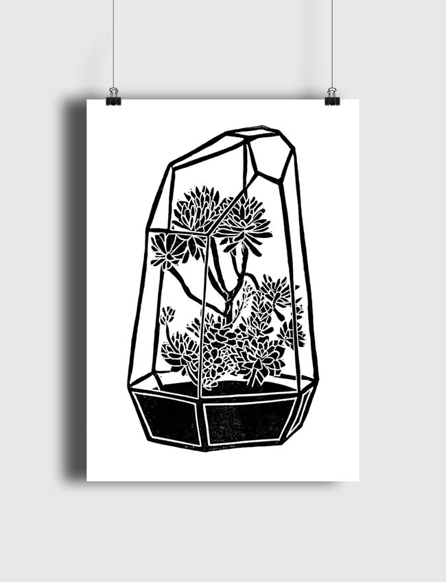 Terrarium Blockprint - Poster