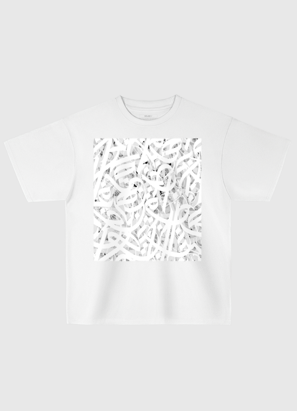 white universe Oversized T-Shirt