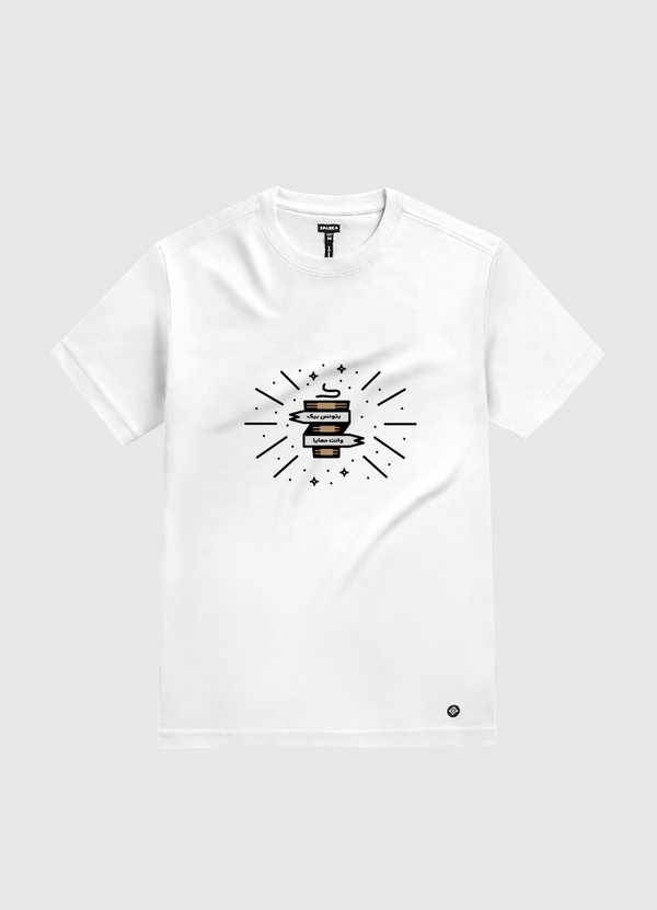 بتونس بيك وانت معايا -شاي White Gold T-Shirt